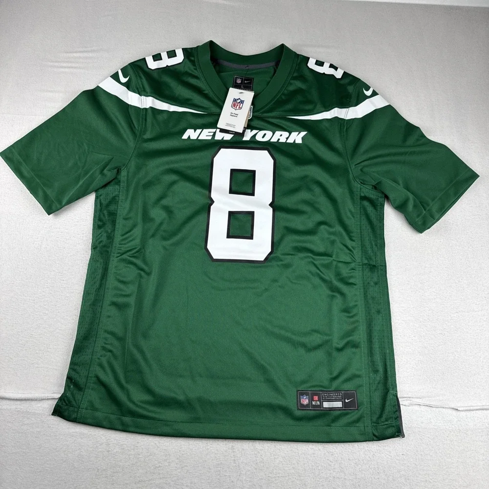 New! Aaron Rodgers New York Jets Mens Nike On Field Jersey Large Green